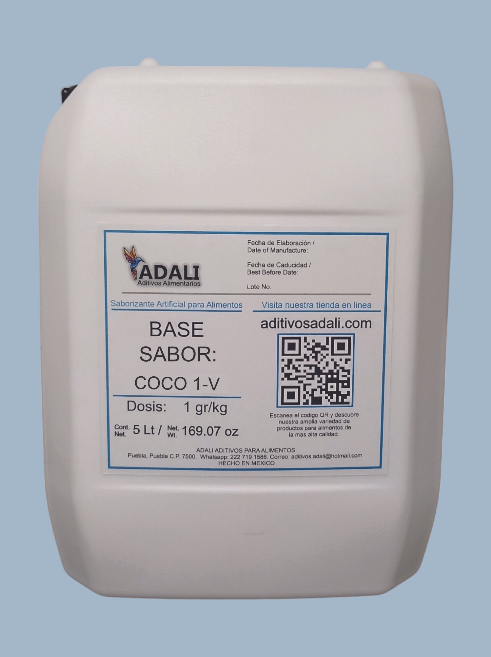 Saborizante Coco 1-v de 5 Litros
